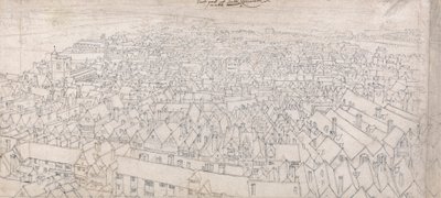 Vista de la parte este de Southwark, mirando hacia Greenwich de Wenceslaus Hollar