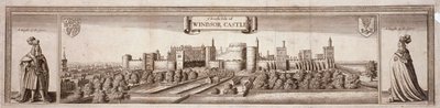 Vista del lado sur del Castillo de Windsor, Berkshire, c. 1660 de Wenceslaus Hollar