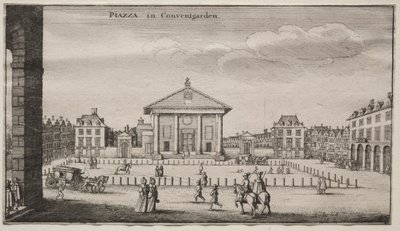 Vistas de Londres: La plaza en Covent Garden de Wenceslaus Hollar
