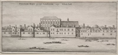 Vistas de Londres: Whitehall desde el río de Wenceslaus Hollar