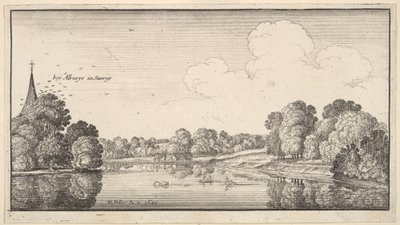 Vistas del campo cerca de Albury, Surrey, 1645 de Wenceslaus Hollar