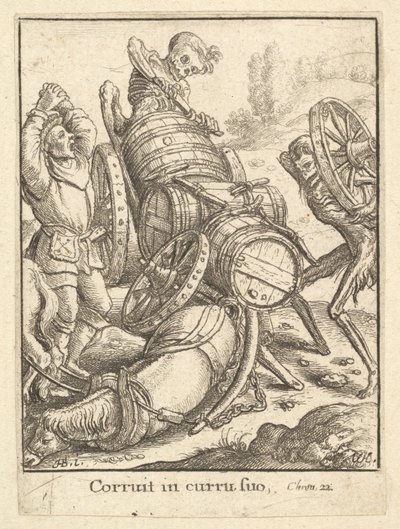 Carretero, de la Danza de la Muerte, 1651 de Wenceslaus Hollar