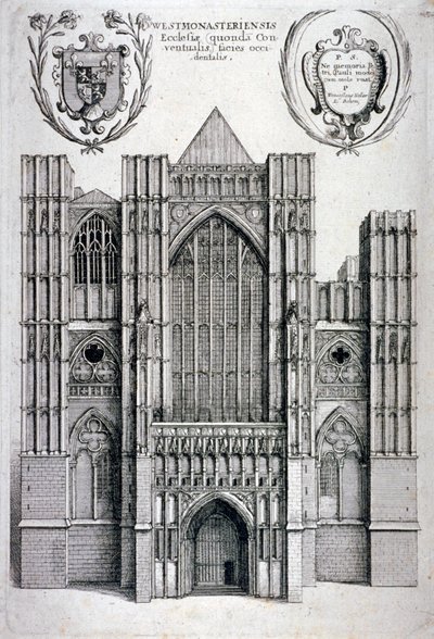 Abadía de Westminster, Londres, c. 1650 de Wenceslaus Hollar