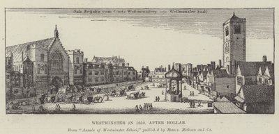 Westminster en 1650 de Wenceslaus Hollar