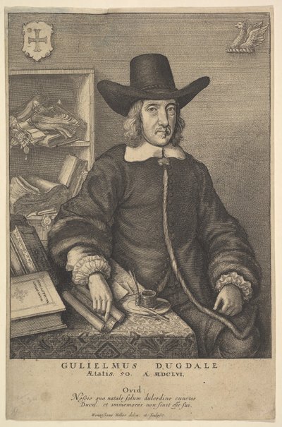 William Dugdale, 1625-77 de Wenceslaus Hollar