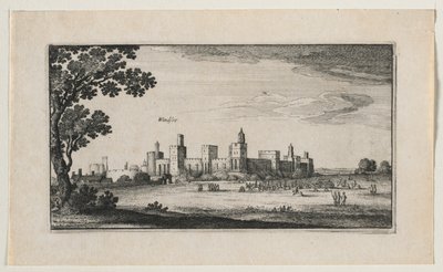 Castillo de Windsor desde el sureste, 1644 de Wenceslaus Hollar