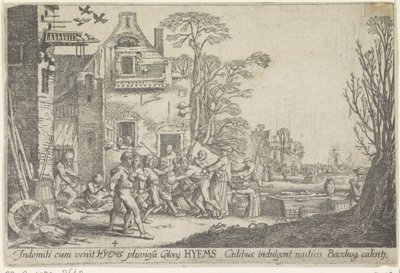 Invierno Hyems (título sobre el objeto) Las cuatro estaciones (título de la serie) de Wenceslaus Hollar
