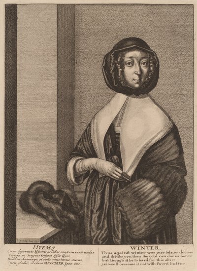 Invierno, 1641 de Wenceslaus Hollar