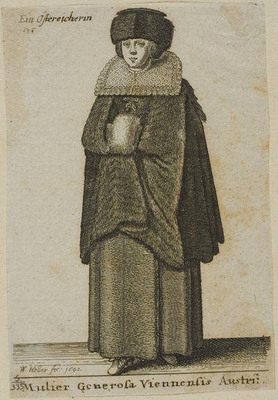 Mujer de Viena de Wenceslaus Hollar