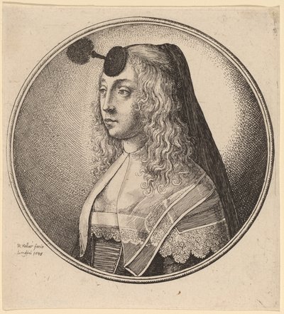 Mujer de Amberes de Wenceslaus Hollar