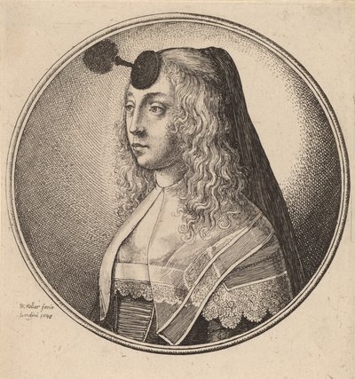 Mujer de Amberes, 1643 de Wenceslaus Hollar