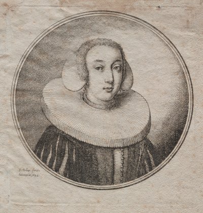 Mujer con gorguera de molino de Wenceslaus Hollar