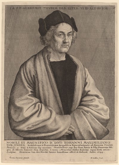 Padre de Albrecht Durer de Wenceslaus Hollar after Albrecht Dürer