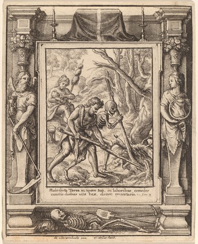 Cuando Adán cavó de Wenceslaus Hollar after Hans Holbein the Younger after Abraham van Diepenbeeck