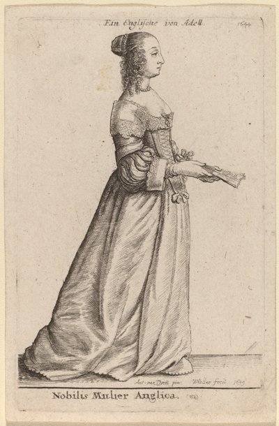 Nobilis Mulier Anglica de Wenceslaus Hollar after Sir Anthony van Dyck