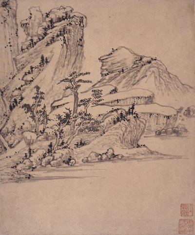 Álbum de pinturas de paisajes de Wencong Yang