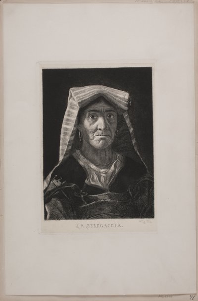 La Stregaccia. Retrato de una mujer romana de Wenzel Tornøe