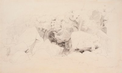 Trozos de piedra en el bosque de Werner Holmberg