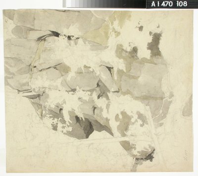 Claustro forestal, escarpada pared rocosa, árboles de Werner Holmberg