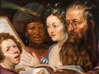 Una alegoría de la Música de Werner Jacobsz van den Valckert