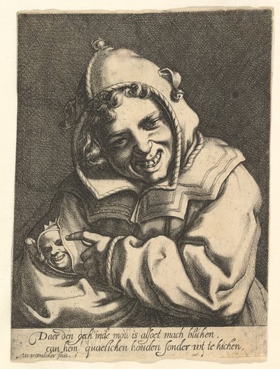 Bufón Riéndose, ca. 1612 de Werner Jacobsz. van den Valckert
