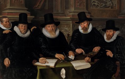 Cuatro regentes y el "padre de familia" del asilo de leprosos de Ámsterdam
Cuatro regentes y el "padre de familia" del asilo de leprosos de Ámsterdam de Werner van den Valckert