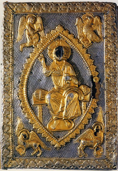El Libro de los Evangelios de Matilda de Canossa, siglo XI de West European Applied Art