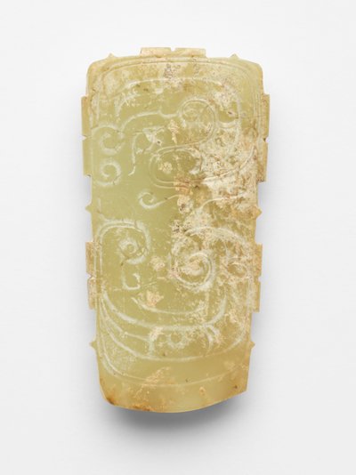 Colgante (pei) en forma de dragón de Western Zhou Dynasty Chinese School
