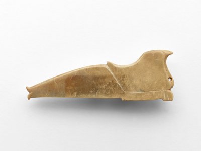 Colgante en forma de pájaro, c.1050-c.950 a.C. (jade) de Western Zhou Dynasty Chinese School