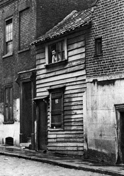 Una vieja casa de madera en St John