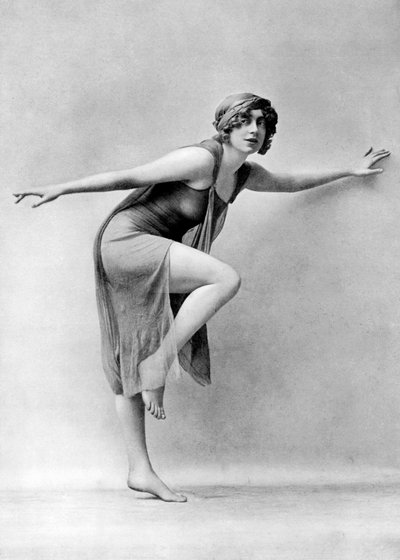 Bailando descalzo al estilo griego, siglo XIX de White Studios