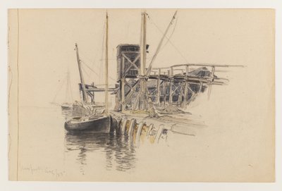 Velero atracado, Newport de Whitney Warren