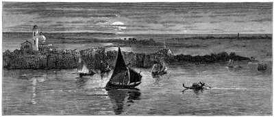 Mirando al mar desde Venecia, siglo XIX de Whymper