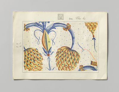 Acero con lateral impreso, diseño Chi-ki de Wiener Werkstätte
