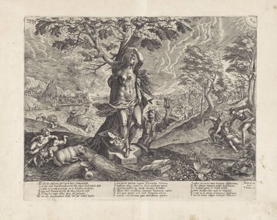 Alegoría de la paciencia durante el período de guerra de Wierix