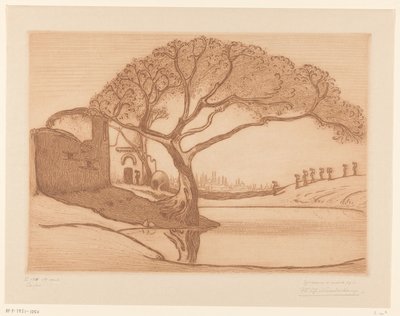 Árbol junto a un estanque cerca de El Cairo
Cerca de El Cairo (título original)
El Cairo (título del objeto) de Wijnand Otto Jan Nieuwenkamp (signed by artist)