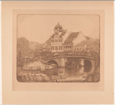Puente y edificio de oficinas en Batavia
Sobre el Kali Besar en Batavia (título original) de Wijnand Otto Jan Nieuwenkamp (signed by artist)