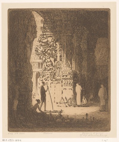 Columnas esculpidas en un bazar de Madurai
Bazar, Madura (título original) de Wijnand Otto Jan Nieuwenkamp (signed by artist)