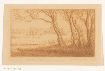 Vista de Edam (título original) de Wijnand Otto Jan Nieuwenkamp (signed by artist)