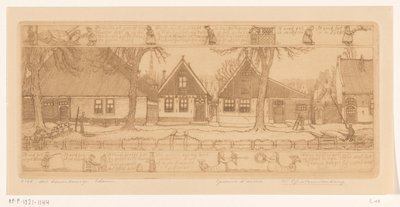 El barrio de los campesinos, Edam (título original del objeto) de Wijnand Otto Jan Nieuwenkamp (signed by artist)