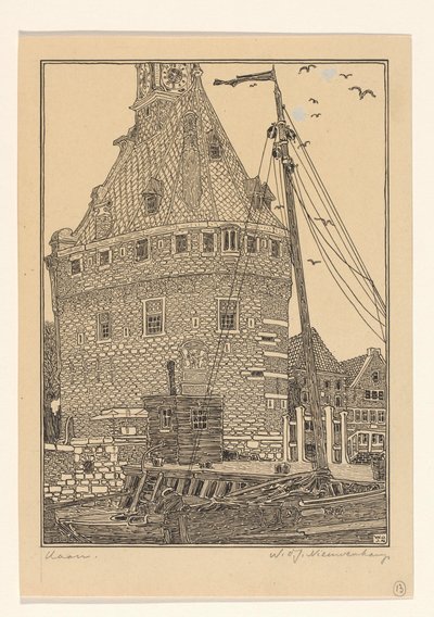 Torre principal de Hoorn de Wijnand Otto Jan Nieuwenkamp (signed by artist)