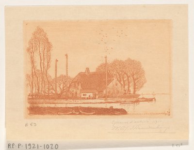 Casa sobre el agua en Oude Wetering
De Oude Wetering (título original) de Wijnand Otto Jan Nieuwenkamp (signed by artist)