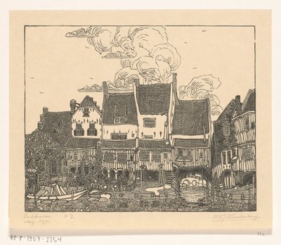 Casas en el puerto de Enkhuizen
Puerto de Enkhuizen (título original) de Wijnand Otto Jan Nieuwenkamp (signed by artist)