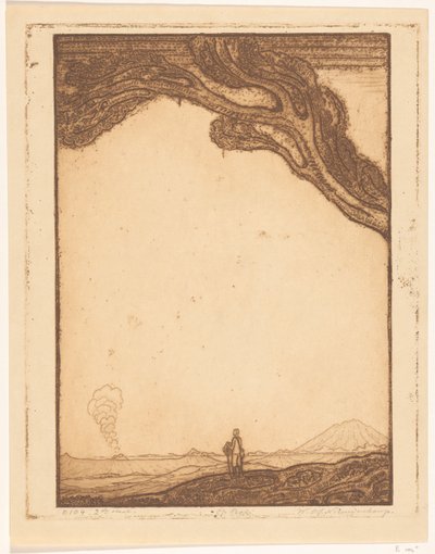 Hombre en un paisaje volcánico en Bali
En Bali (título original) de Wijnand Otto Jan Nieuwenkamp (signed by artist)