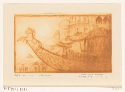 Barco de recreo del maharajá de Benarés en el Ganges
Barco de Maha Raja, Benarés (título original) de Wijnand Otto Jan Nieuwenkamp (signed by artist)