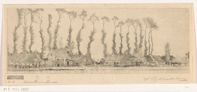 Fila de árboles detrás de las casas en el Haarlemmermeer
En el Haarlemmermeer (título original) de Wijnand Otto Jan Nieuwenkamp (signed by artist)