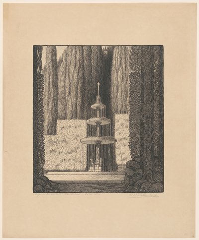Riposo dei Vescovi Florencia (título original del objeto) de Wijnand Otto Jan Nieuwenkamp (signed by artist)