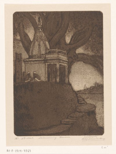 Templo de Benarés por la noche
Sunset, Benares (título original) de Wijnand Otto Jan Nieuwenkamp (signed by artist)