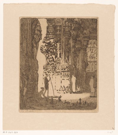 Columnas esculpidas en un bazar de Madurai
Bazar, Madura (título original) de Wijnand Otto Jan Nieuwenkamp