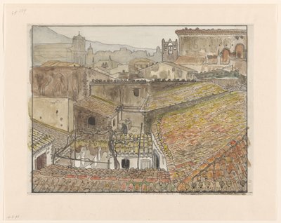 Vista de Randazzo, Sicilia de Wijnand Otto Jan Nieuwenkamp